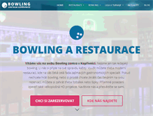 Tablet Screenshot of bowling-centrum.cz